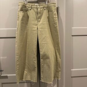 OAT New York pant women’s size 31 High Rise Wide Leg Crop